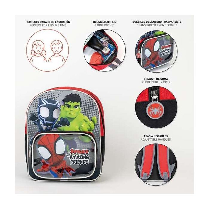 Mochila infantil spidey 25.0 x 30.0 x 1.2 cm 2