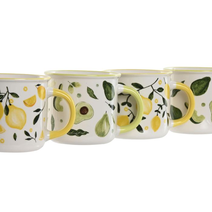 Mug Mediterraneo DKD Home Decor Verde Amarillo 9.5 x 8.5 x 12.5 cm (12 Unidades) 1 Mug Mediterraneo DKD Home Decor Verde Amarillo 9.5 x 8.5 x 12.5 cm (12 Unidades) 1