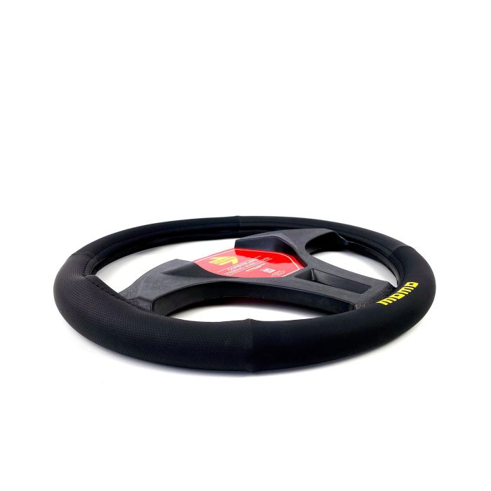 Momo MOMLSWC0EASBK Funda Volante Easy Negro Universal 36.5-39 cm Protección Total Antideslizante Poliuretano Resiste Sol Agua 1 Momo MOMLSWC0EASBK Funda Volante Easy Negro Universal 36.5-39 cm Protección Total Antideslizante Poliuretano Resiste Sol Agua 1