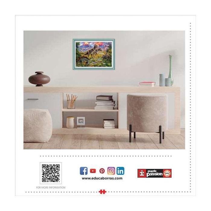 Educa Puzzle 500 piezas Encuentro de Dinosaurios 8