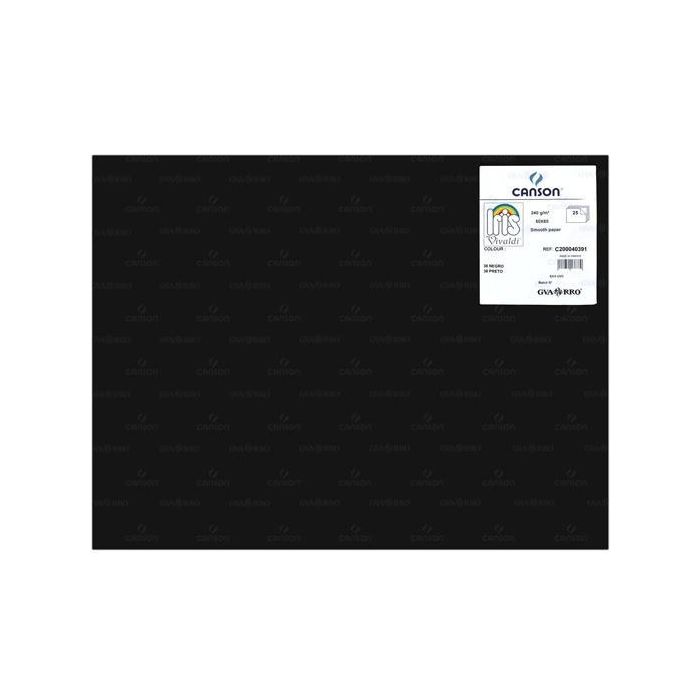 Iris Cartulina 50x65 cm 240 gr Negro -25U- Iris Cartulina 50x65 cm 240 gr Negro -25U-