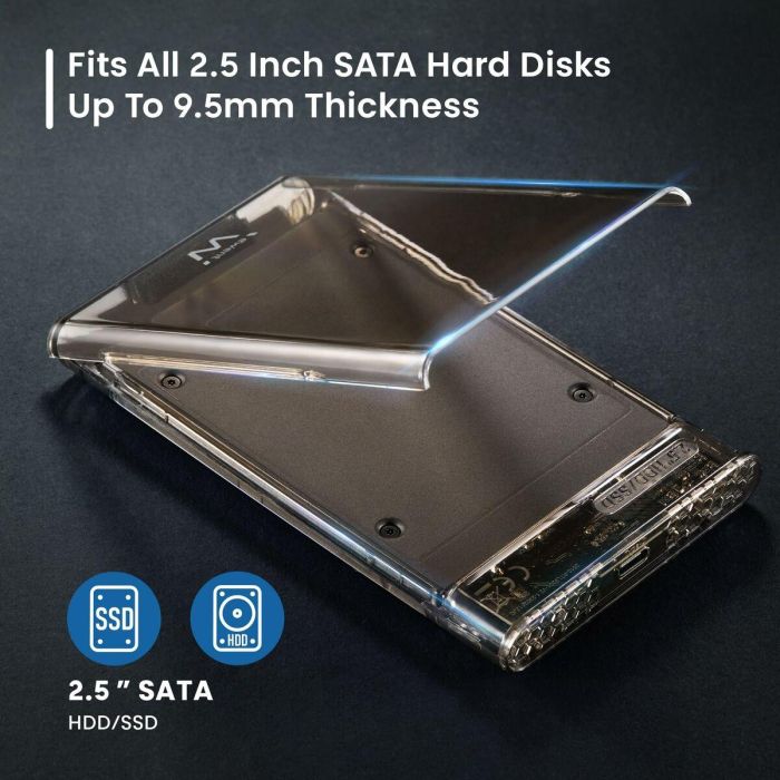 Disco Duro Externo Ewent EW7068 Transparente 2 Disco Duro Externo Ewent EW7068 Transparente 2