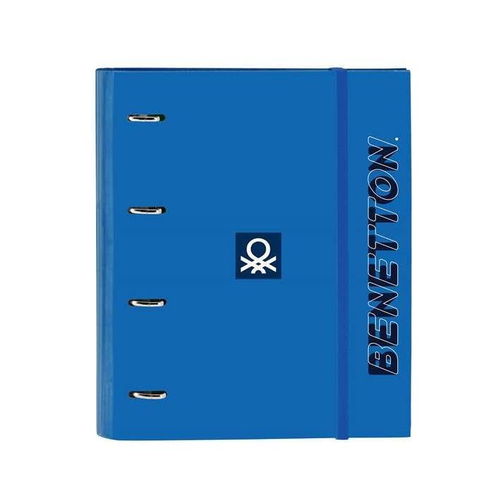 Carpeta de anillas Benetton Deep water Azul (27 x 32 x 3.5 cm)