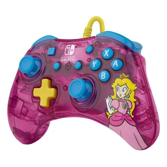 Gamepad - Nintendo Switch - Melocotón Rock Candy - Con cable - PDP - Rosa 4