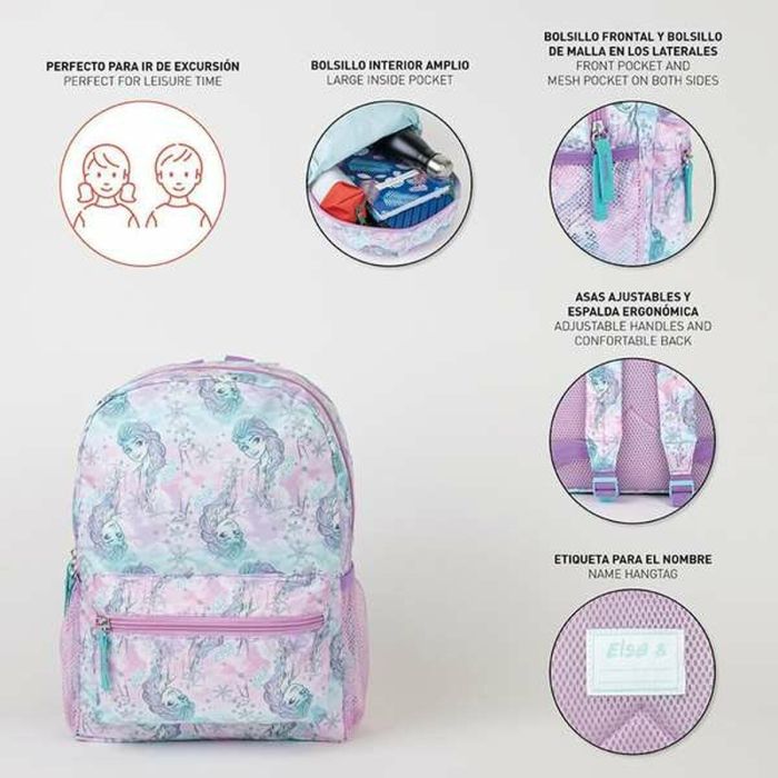 Mochila infantil tiempo libre estampado frozen 23.0 x 33.0 x 9.0 cm 2