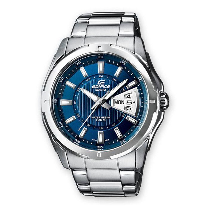 Casio EF129D2AVEF Reloj Analógico Hombre Acero Inoxidable Brazalete Azul Gris Dial Azul Resistente Agua 0 Casio EF129D2AVEF Reloj Analógico Hombre Acero Inoxidable Brazalete Azul Gris Dial Azul Resistente Agua 0