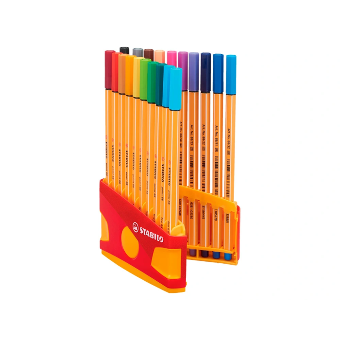 Stabilo Rotuladores Point 88 C-Surtidos Colorparade Estuche Rojo 20 Ud 2
