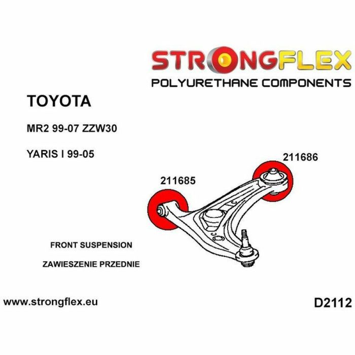 Silentblock Strongflex STF211686BX2 (2 pcs) 1 Silentblock Strongflex STF211686BX2 (2 pcs) 1