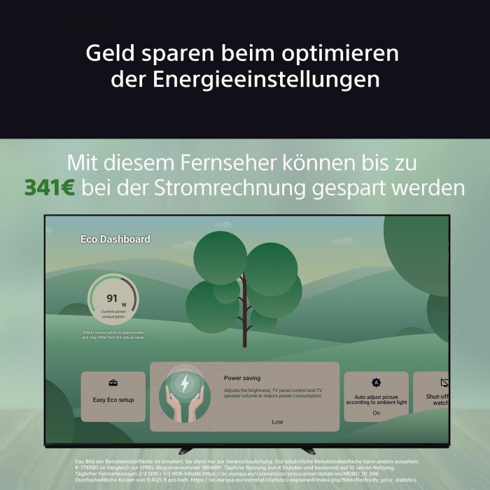 Sony FWD-55XR80 TV OLED 55" 4K Ultra HD (3840x2160) Smart TV Android 12 con WiFi y Bluetooth 10