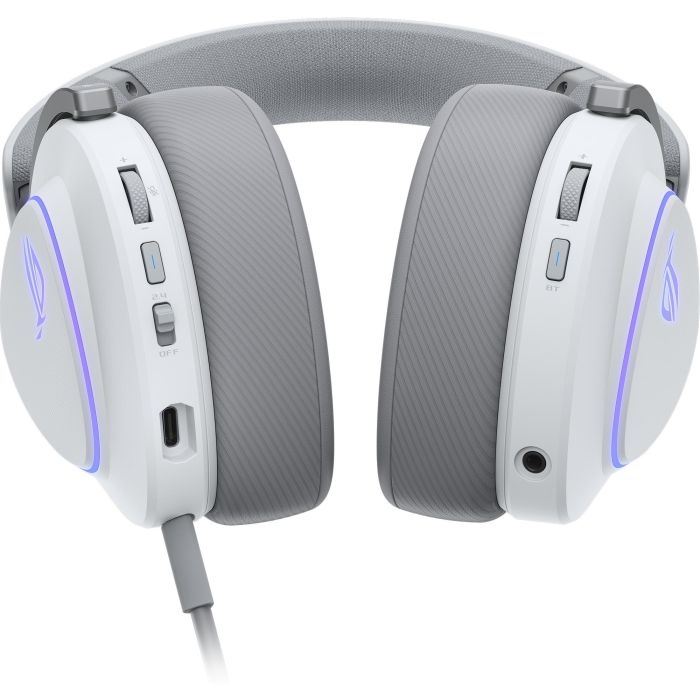 ASUS ROG Delta II Auriculares Gaming Inalámbricos/Alámbricos USB-C con Micrófono Extraíble y Luz RGB, Blanco 8