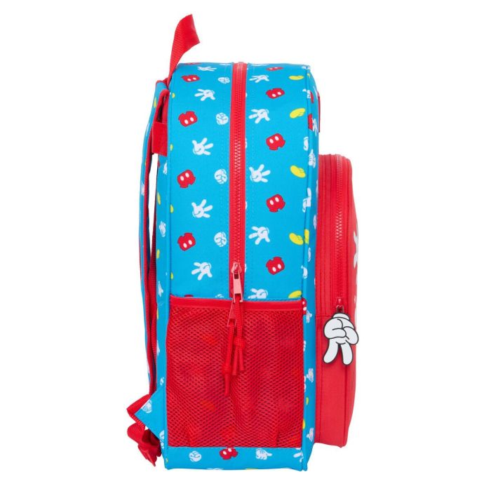 Mochila Escolar Mickey Mouse Clubhouse Fantastic Azul Rojo 33 x 42 x 14 cm 1