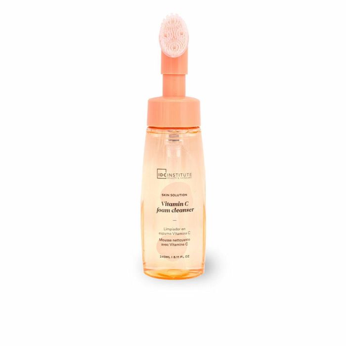 IDC Institute Limpiador Facial en Espuma con Vitamina C Antioxidante. Elimina Maquillaje e Impurezas. Piel Radiante y Uniforme 240 ml