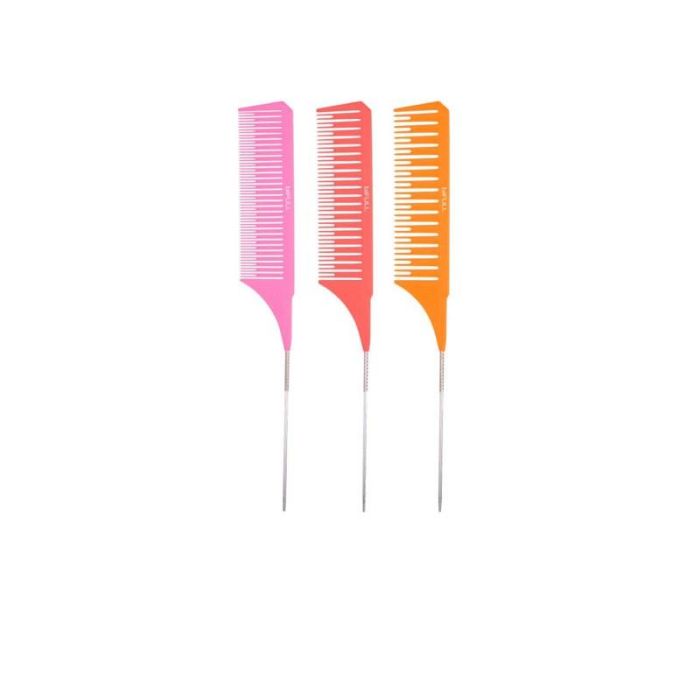 Set De Peines Especial Para Mechas Layering Comb Neon Bifull Bifull