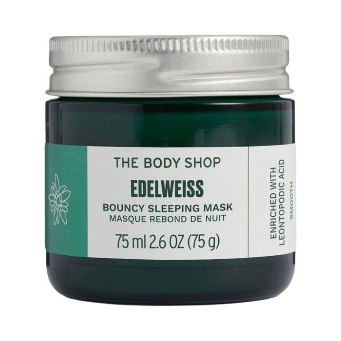 The Body Shop EDELWEISS Bouncy Sleeping Mask - Mascarilla Facial Hidratante Nocturna con 97% Ingredientes Naturales The Body Shop EDELWEISS Bouncy Sleeping Mask - Mascarilla Facial Hidratante Nocturna con 97% Ingredientes Naturales