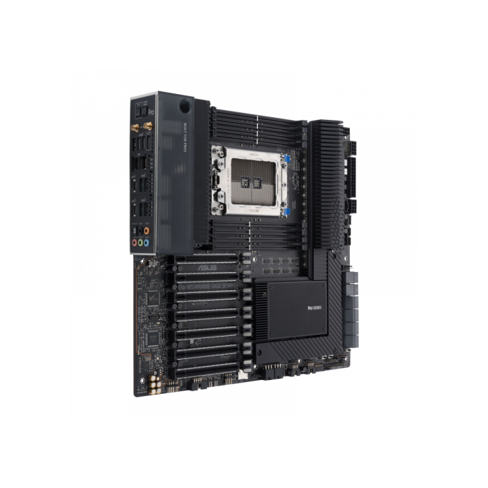 ASUS PRO WS WRX80E-SAGE SE WiFi, Placa Base AMD WRX80, Socket SP3, WiFi6, BT5.1, 10GB Ethernet, 90MB1590-M0EAY0 1 ASUS PRO WS WRX80E-SAGE SE WiFi, Placa Base AMD WRX80, Socket SP3, WiFi6, BT5.1, 10GB Ethernet, 90MB1590-M0EAY0 1