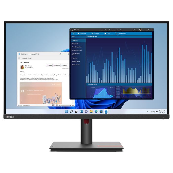 Lenovo ThinkVision T27p-30 Monitor 27" 4K UHD IPS USB-C HDMI DP Negro Lenovo ThinkVision T27p-30 Monitor 27" 4K UHD IPS USB-C HDMI DP Negro