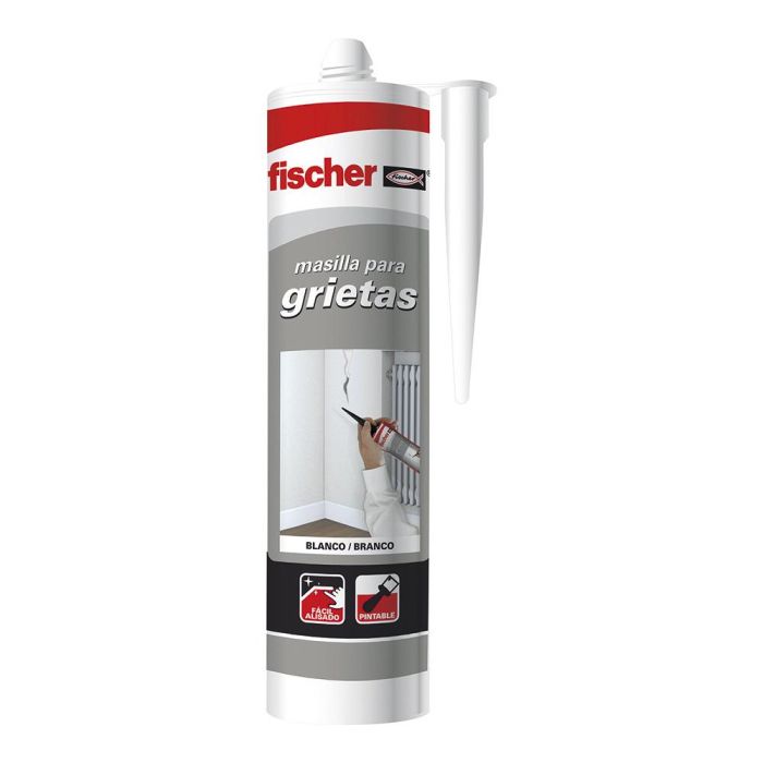 Fischer Masilla grietas gris 300ml 98677 - Masilla acrílica para juntas con movimiento inferior al 10% 0 Fischer Masilla grietas gris 300ml 98677 - Masilla acrílica para juntas con movimiento inferior al 10% 0