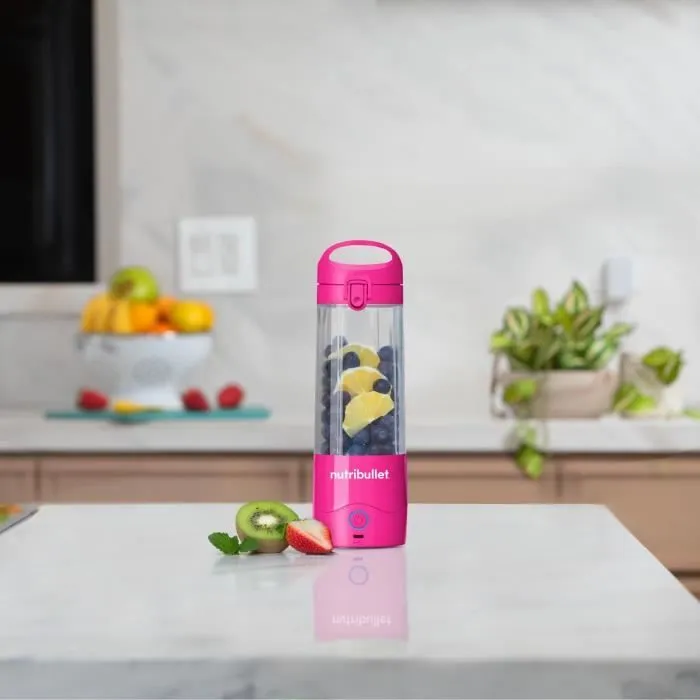 Nutribullet Licuadora Portátil NBP003MA 70W 0.475L Rosa con 1 Botella Incluida 3