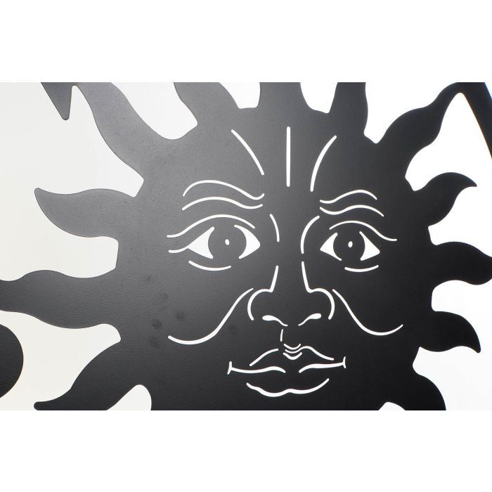 Decoracion Pared Boho DKD Home Decor Negro 1 x 98 x 98 cm (2 Unidades) 2