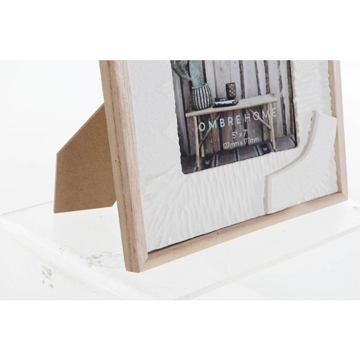 DKD Home Decor Marco Foto 13x18 cm Scandi Nordic MDF Blanco y Natural - 21x1.5x26.5 cm (6 Unidades) 2