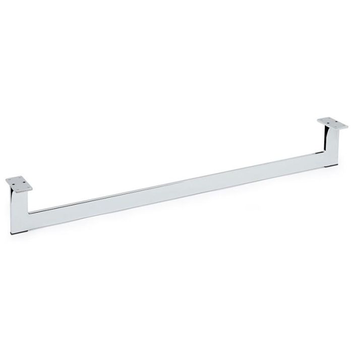 Q&Q Pata de Metal Tella XL para Sofás y Muebles, Fabricada en Metal Duradero, Acabado Cromo, Altura 120 mm, Largo 890 mm