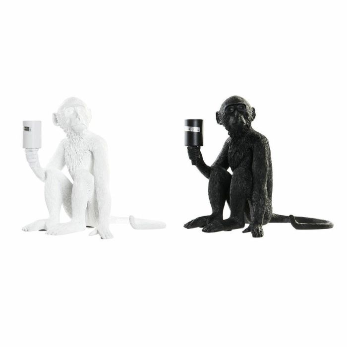 Lampara Sobremesa Colonial DKD Home Decor Blanco Negro 32 x 31 x 33 cm (2 Unidades) Lampara Sobremesa Colonial DKD Home Decor Blanco Negro 32 x 31 x 33 cm (2 Unidades)