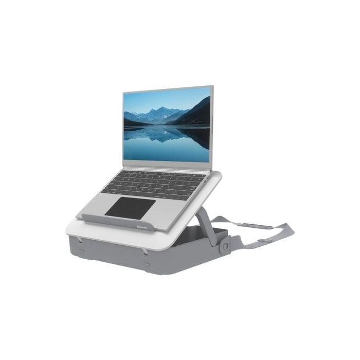 Fellowes Breyta 100016565 Maletín Elevador 2 en 1 para Portátiles hasta 14", Ergonómico con 5 Alturas Ajustables, Reciclable - Blanco Fellowes Breyta 100016565 Maletín Elevador 2 en 1 para Portátiles hasta 14", Ergonómico con 5 Alturas Ajustables, Reciclable - Blanco