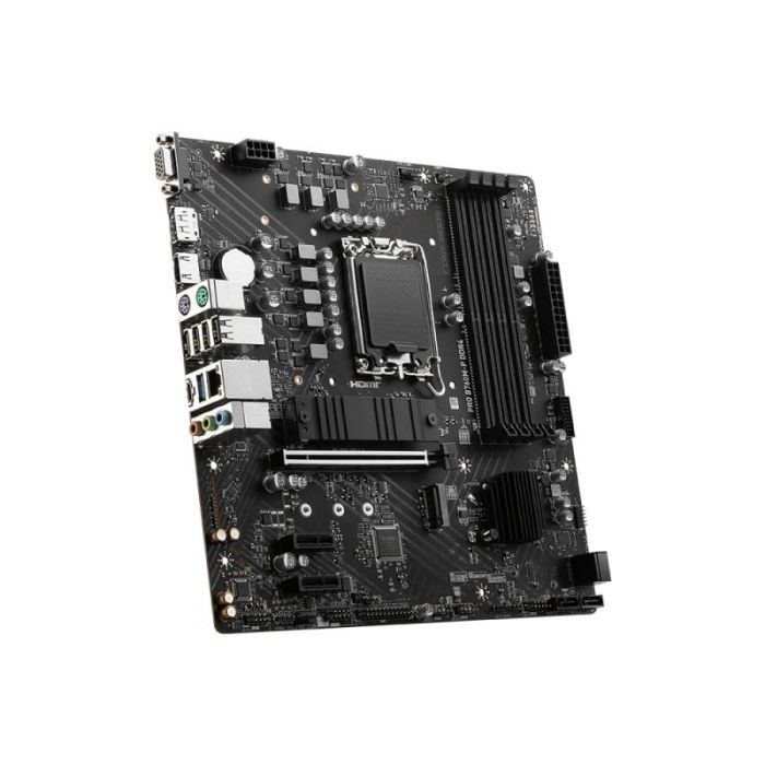 MSI Placa Base PRO B760M-P DDR5 Micro ATX LGA 1700 Intel B760 Soporte Intel Core i3/i5/i7/i9 12ª/13ª Gen 3 MSI Placa Base PRO B760M-P DDR5 Micro ATX LGA 1700 Intel B760 Soporte Intel Core i3/i5/i7/i9 12ª/13ª Gen 3