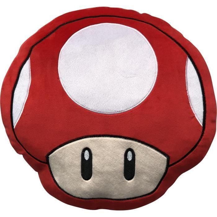 Cojín 3D - MARIO BROS - Champiñón - Microfibra - 40 cm 0 Cojín 3D - MARIO BROS - Champiñón - Microfibra - 40 cm 0