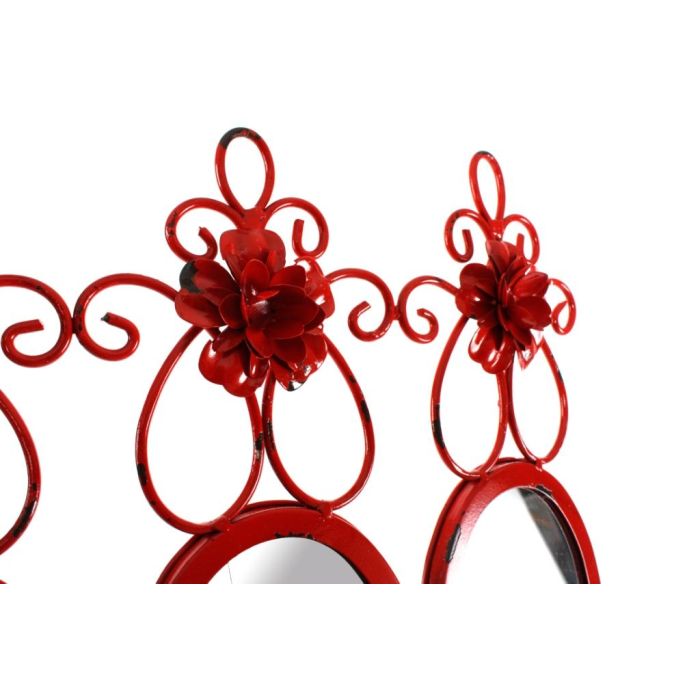 Espejo de pared DKD Home Decor 37 x 38 x 8,5 cm (3 Piezas) (2 Unidades) 2