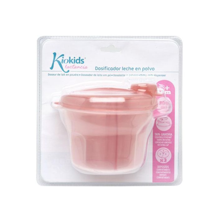 KioKids Dosificador de Leche en Polvo Giratorio Rosa 300 mL, 3 Compartimentos Semitransparentes, Bebé +0 Meses Soft Nordic 4 KioKids Dosificador de Leche en Polvo Giratorio Rosa 300 mL, 3 Compartimentos Semitransparentes, Bebé +0 Meses Soft Nordic 4