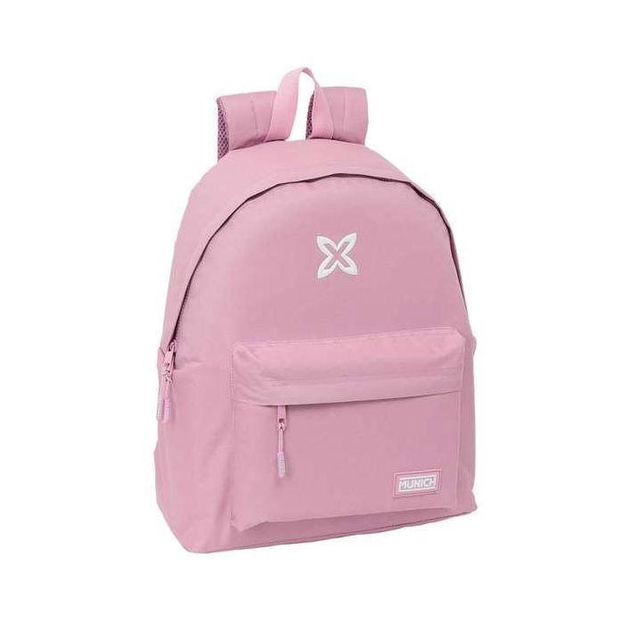 Safta Mochila Munich Basicos Rosa 33x42x15 cm 0 Safta Mochila Munich Basicos Rosa 33x42x15 cm 0