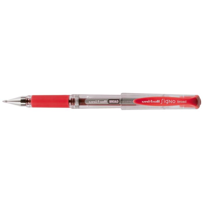 Boligrafo de tinta líquida Uni-Ball Signo Broad UM-153 W Rojo 0,6 mm (12 Piezas) 1