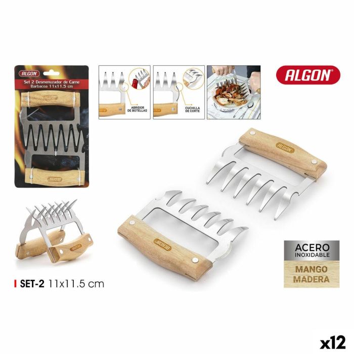 Desmenuzador de carne Algon 1,8 mm 2 Piezas (12 Unidades) 11 Desmenuzador de carne Algon 1,8 mm 2 Piezas (12 Unidades) 11