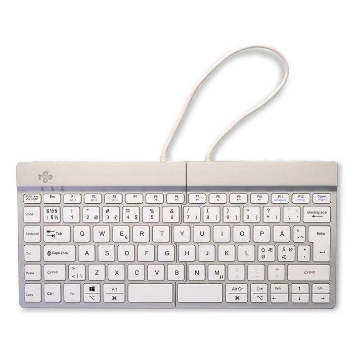 R-Go Tools Teclado ergonómico R-Go Split Break, dividido con software de pausas, QWERTY (NORDIC), Bluetooth, blanco 4