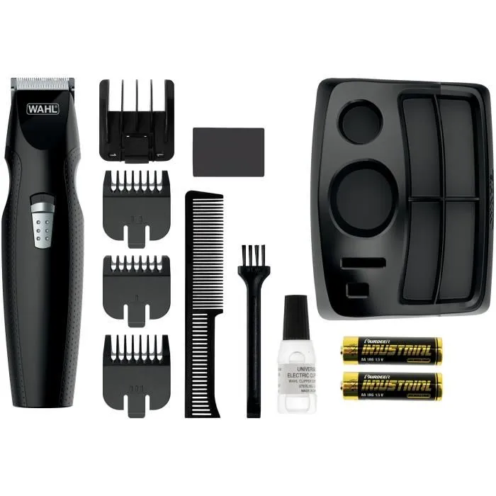 Wahl 5606-508 Cortabarbas Mustach&Beard con Precisión de 2-12mm y Cuchillas de Carbono Autoafilables, Ideal para Viajar 1