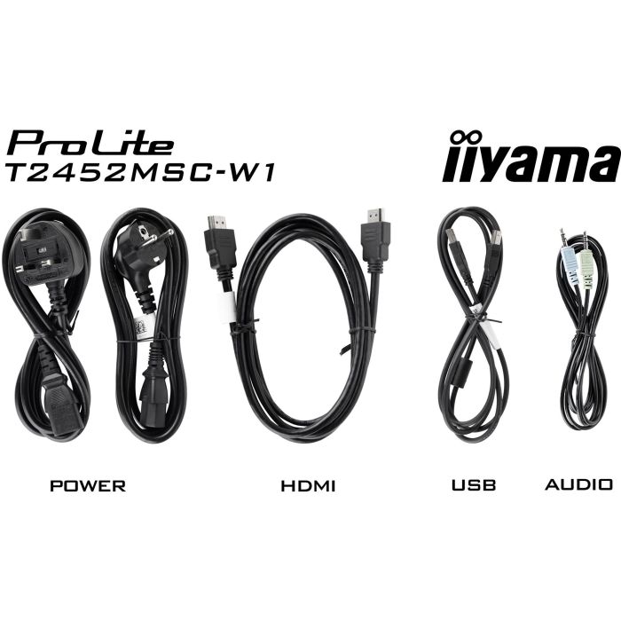 Iiyama Monitor Táctil 24" Full HD IPS, 1920x1080, 10 Puntos Táctiles, HDMI, DisplayPort, USB Hub, Altavoces (T2452MSC-W1) 14 Iiyama Monitor Táctil 24" Full HD IPS, 1920x1080, 10 Puntos Táctiles, HDMI, DisplayPort, USB Hub, Altavoces (T2452MSC-W1) 14