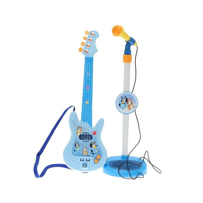 Guitarra y microfono con pie extensible bluey (altura regulable) 60x30x17 cm 1 Guitarra y microfono con pie extensible bluey (altura regulable) 60x30x17 cm 1