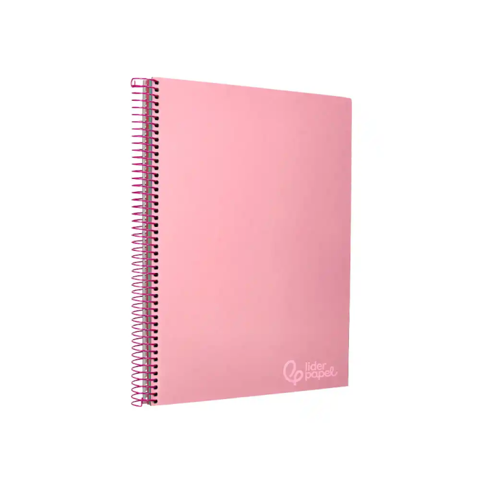 Liderpapel Cuaderno espiral Jolly A4 Micro 140 hojas 75gr Cuadro 5mm 5 bandas 4 taladros tapa forrada color rosa 2 Liderpapel Cuaderno espiral Jolly A4 Micro 140 hojas 75gr Cuadro 5mm 5 bandas 4 taladros tapa forrada color rosa 2