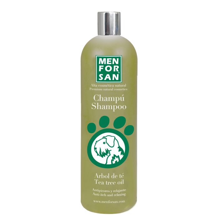 Men For San Champú Árbol de Té para Perros 1 L - Máxima Calidad que Alivia Picores, Irritaciones y Sarpullidos. Pelo Sano e Hidratado.