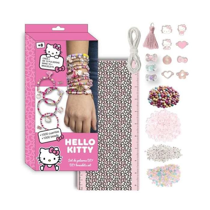 Cerdá Set de Pulsera Bisutería Hello Kitty Rosa para Niñas, Accesorios Infantiles para Edad +3 Años