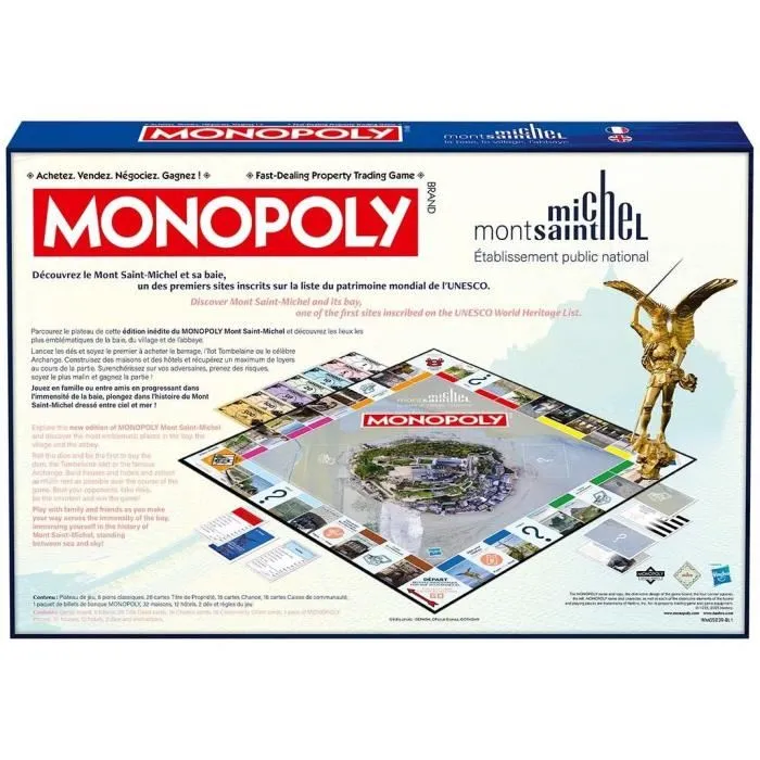 Winning Moves MONOPOLY Mont Saint Michel Juego de mesa MOVIMIENTOS GANADORES WIN5036905059909 2