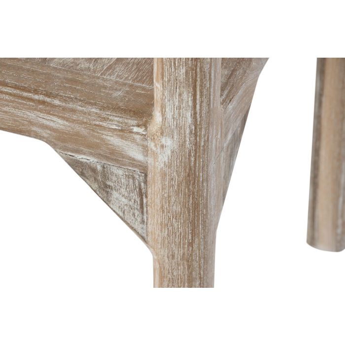 DKD Home Decor Mueble Bar Alpino Natural Madera Reciclada Teca Cristal 40 x 182 x 75 cm 4