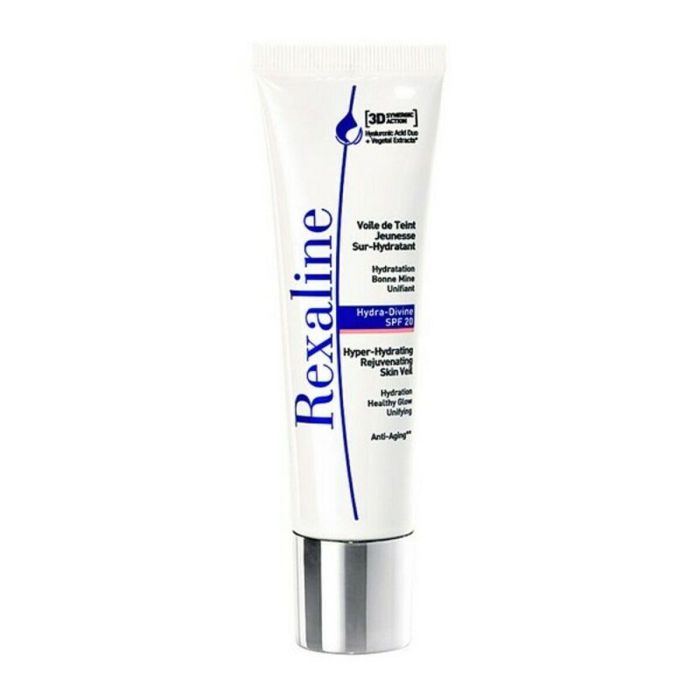 Rexaline CC Cream Hydra Shock 3D Hydra-Divine, Velo Hiperhidratante con Color SPF20 para Todo Tipo de Pieles 30 ml