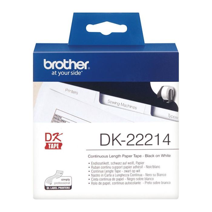 Brother Cinta Continua De Papel Térmico Adhesivo Blanco 12 mm x 30,48 M 1