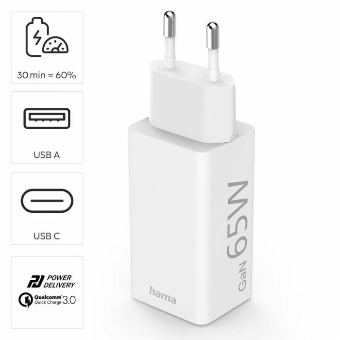 Cable USB Hama 00201643 Blanco Negro (1 unidad) 6 Cable USB Hama 00201643 Blanco Negro (1 unidad) 6