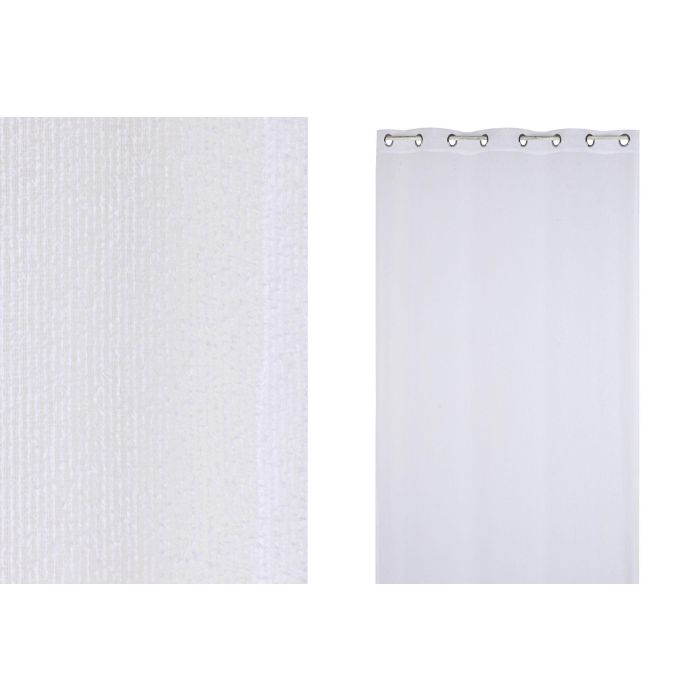 Cortina Basicos DKD Home Decor Blanco 260 x 260 x 140 cm