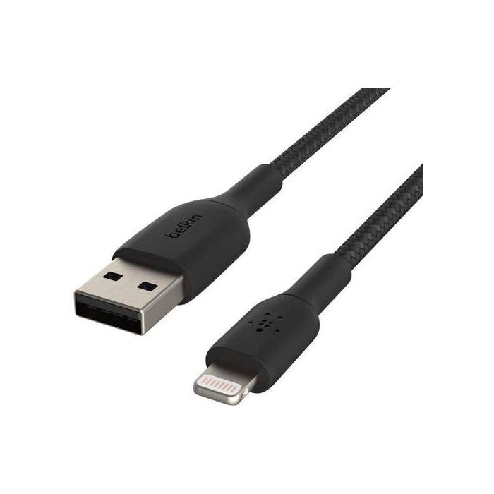 Cable USB a Lightning Belkin CAA002BT2MBK 2 m Negro 3