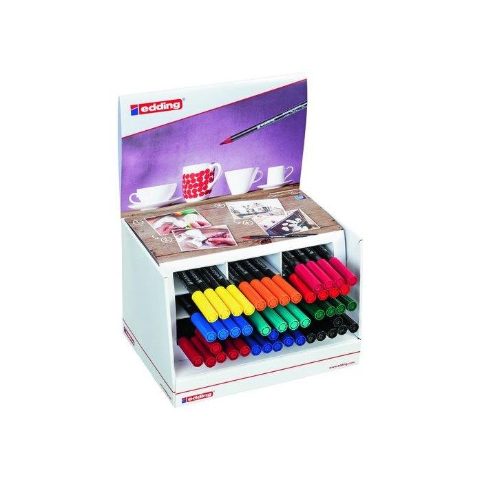 Rotul.Edding 4200 Porcelana. Col.Surtidos. Expositor De 46