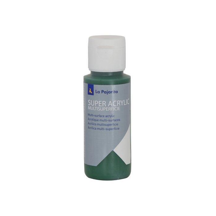 Pintura Acrilica La Pajarita 60 Ml (Bote) Verde Bosque A-42 6 unidades